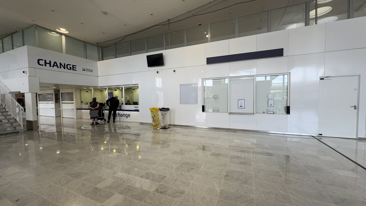 Terminal 2A tax-free customs office currently closed.